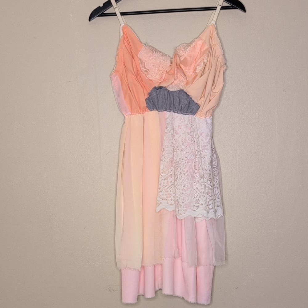 ASA Elegant Lace Patchwork Dress